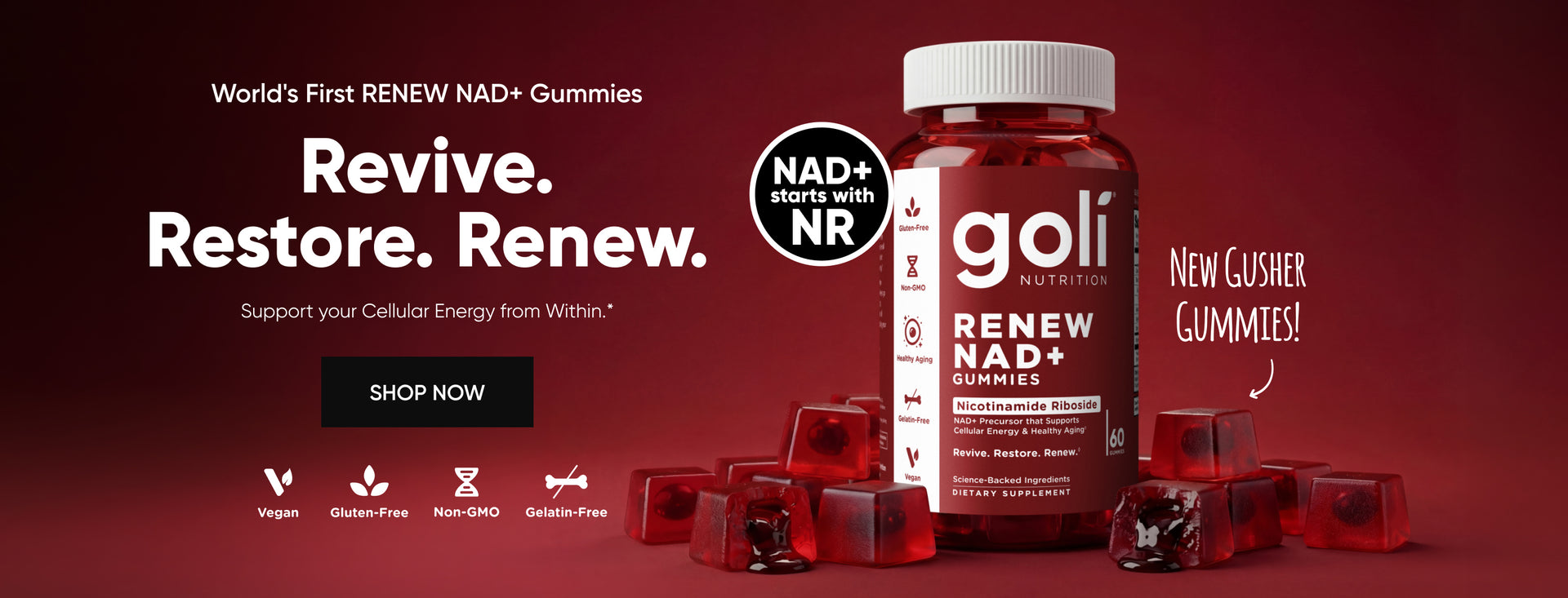 Goli® Renew NAD+ Gummies