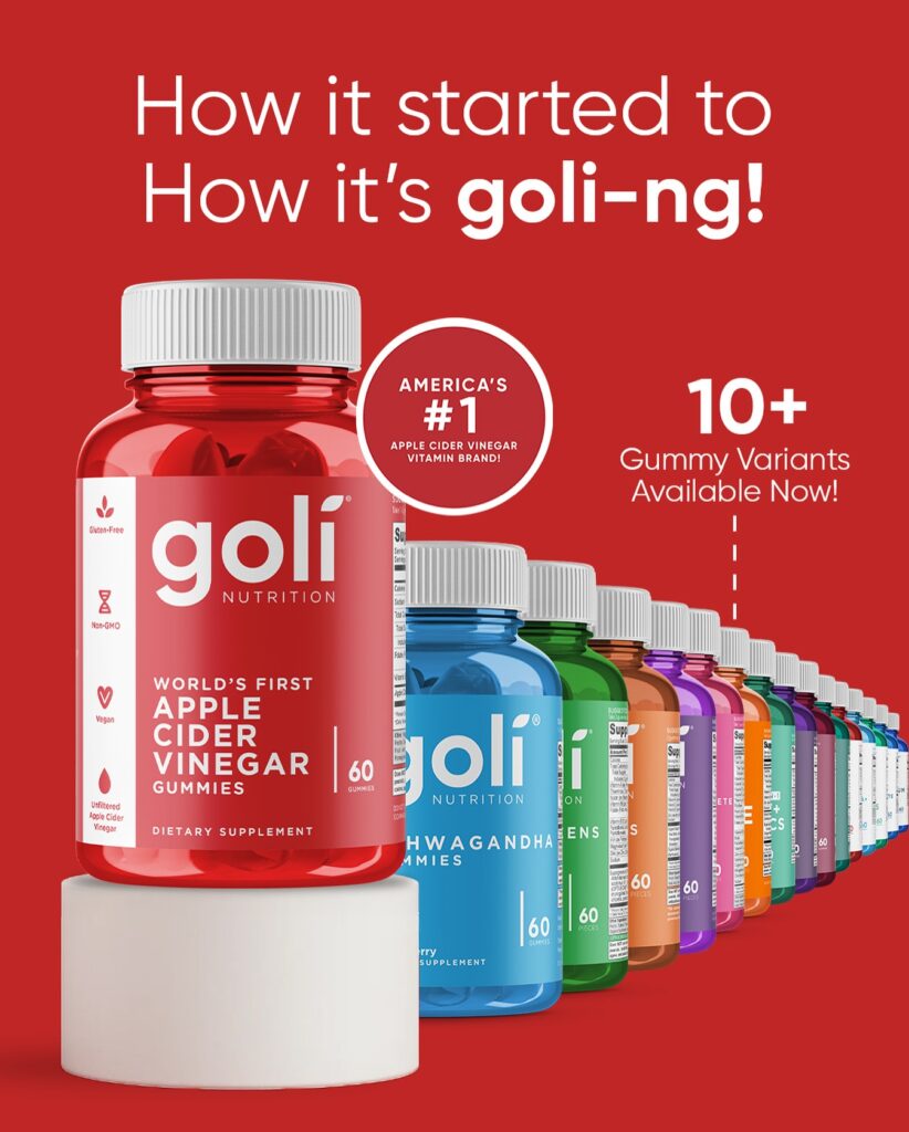 Goli Nutrition supplement product range