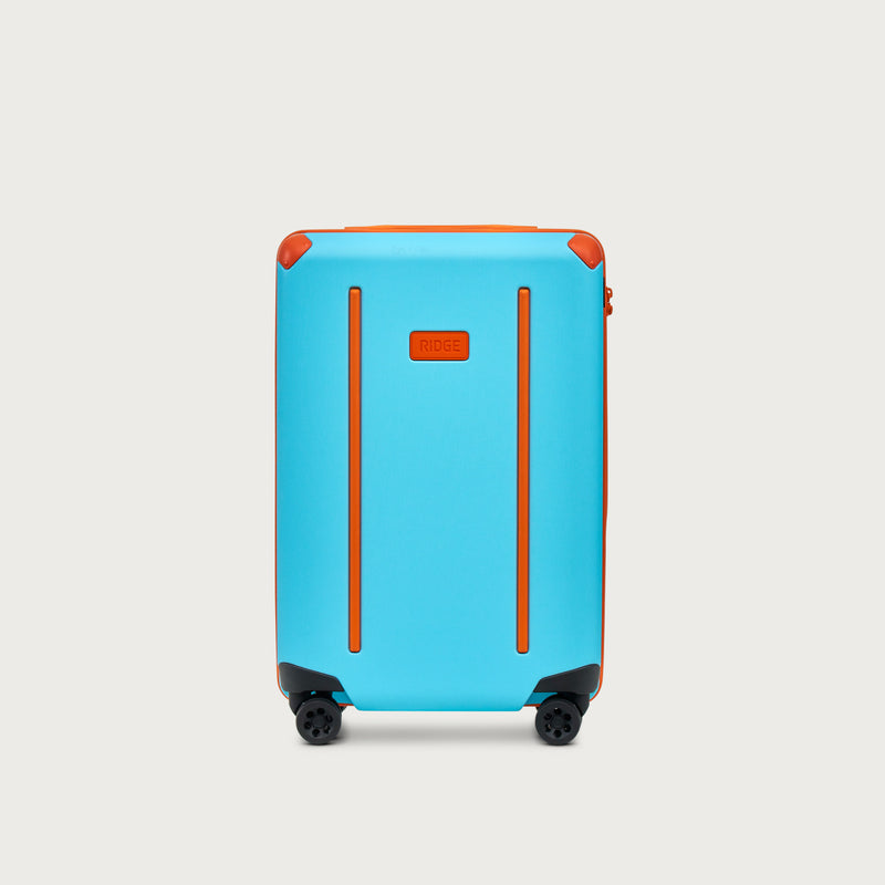 Minimalist yet substantial. Weatherproof, 30% thicker shell than standard carry-ons, built to go anywhere.
